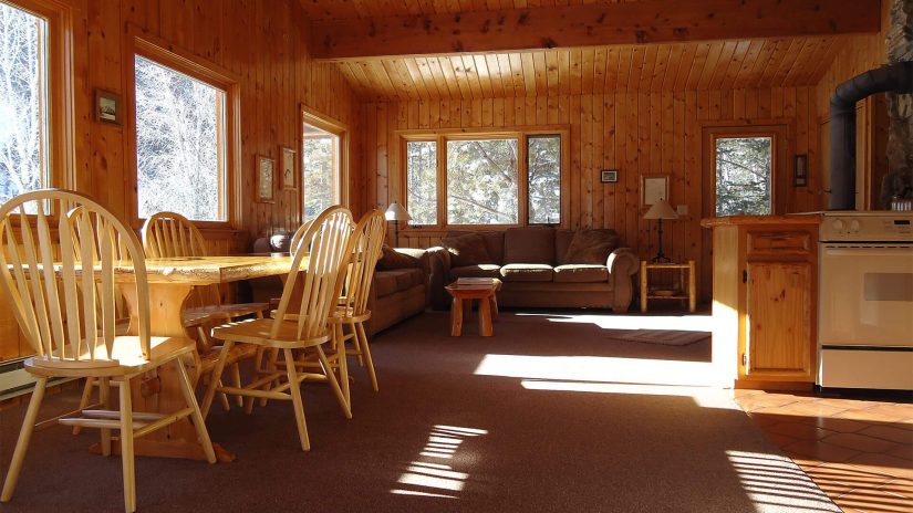 Cabin 2 living and dining areas